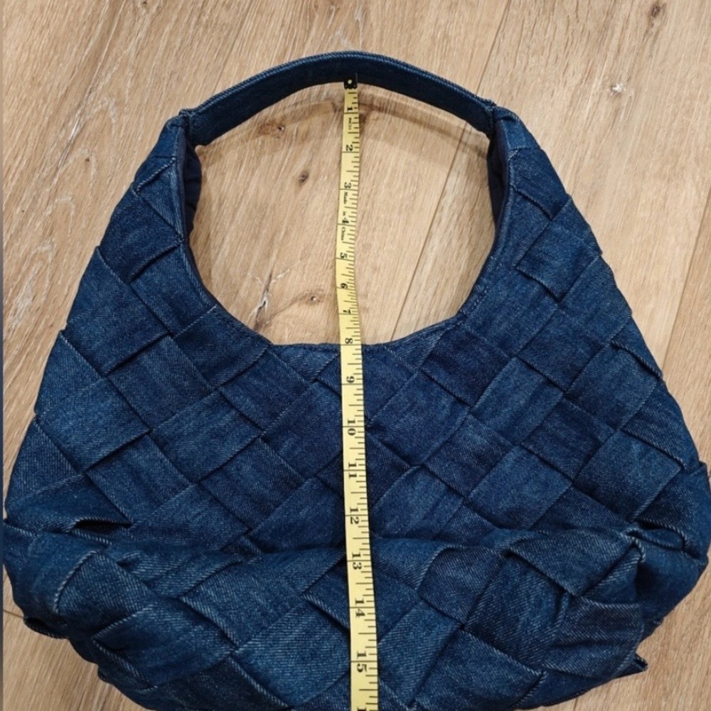 Denim Woven Hobo Bag - Picture 7 of 8